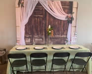 Back Drop and Arch Rentals in the Victoria Texas area.