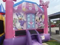 Inflatable Minnie and Daisy in the Victoria Texas area.