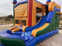 Inflatable Dinosaur Bounce House in the Victoria Texas area.