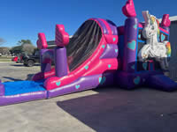 Inflatable Unicorn Bounce House in the Victoria Texas area.