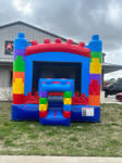 Blocks Inflatable Bounce House rental in the Victoria Texas area.