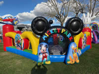 Inflatable Unicorn Bounce House in the Victoria Texas area.