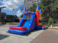 Inflatable Unicorn Bounce House in the Victoria Texas area.