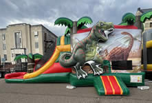 Inflatable Dinosaur Bounce House in the Victoria Texas area.