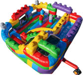 Blocks Playscape Bounce House Rentals in the Victoria Texas area.