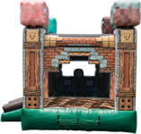 Pixelated combo Bounce House Rentals in the Victoria Texas area.