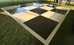 16x16 Dance Floor Rentals in the Victoria Texas area.