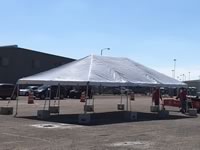 Frame Tent with Blocks in the Victoria Texas area.