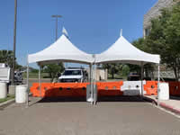 10' x 10' High Peak Tent Rentals in the Victoria Texas area.